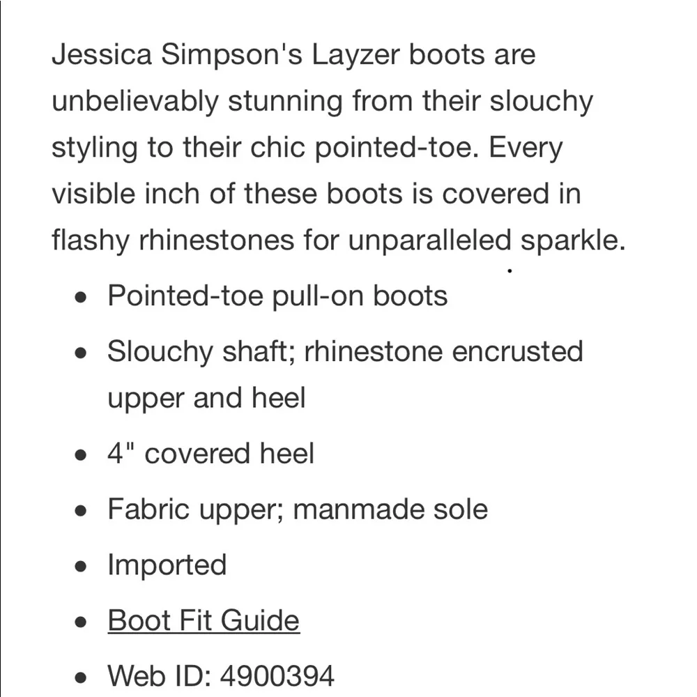 Laser Slouchy Rhinestone Boots 👢 👢 - Picture 6 of 6